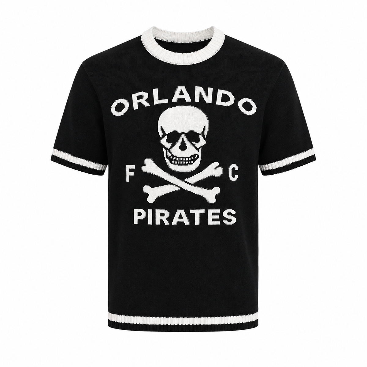 Orlando Pirates Tipped Crew Jersey- Black