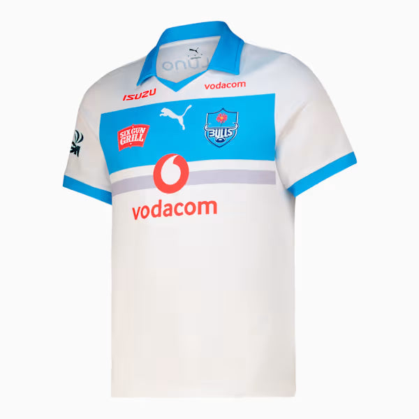 Blue Bulls Away 2025 White Stadium Jersey